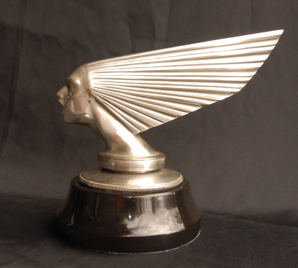 Silver Bronze Lalique Victoire Bust Art Deco