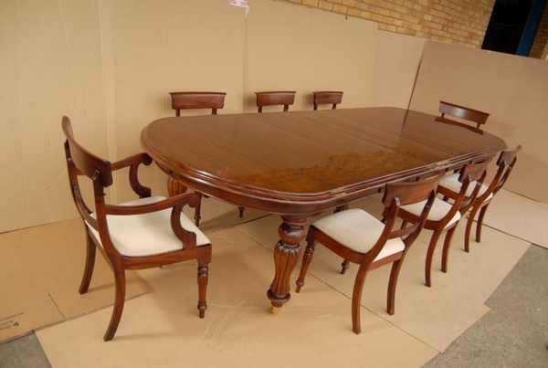 Victorian Dining Table Set William IV Chairs Suite
