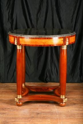 French Empire Centre Table Marble Top Tables