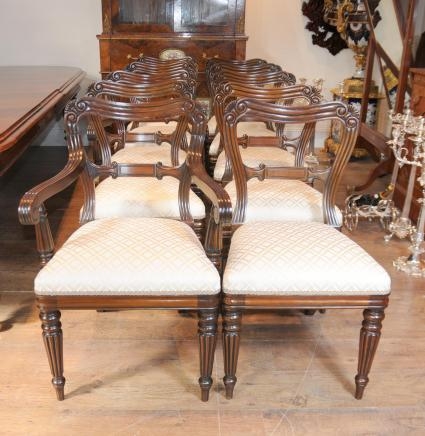 Set 10 Regency Mahogany Dining Chairs