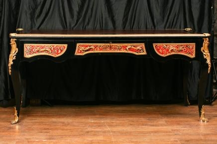 Boulle Desk French Writing Table Bureau Plat Bhul Inlay