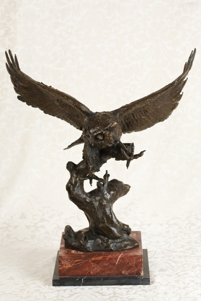Bronze Owl In Flight Attacking Bird Tawny Barn Owl Birds