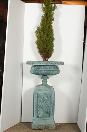 XL French Bronze Planter Stand Garden Urn
