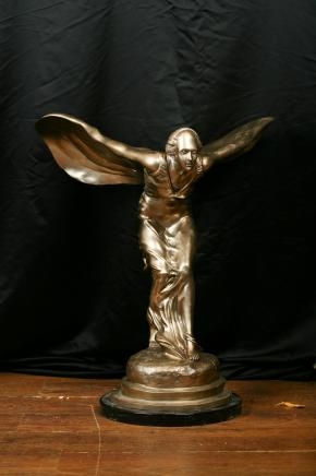 Bronze Rolls Royce Flying Lady Statue Figurine Spirt Ecstacy