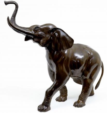3ft Bronze Elephant Statue Casting Elephants Animals