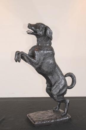 Lifesize Bronze Golden Retriever Dog Dogs Statue