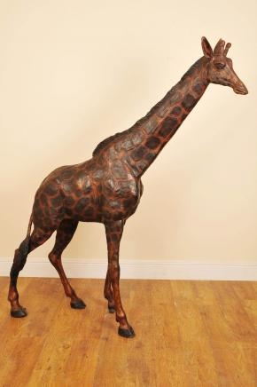 7 ft Bronze African Giraffe Giraff Garden Statue