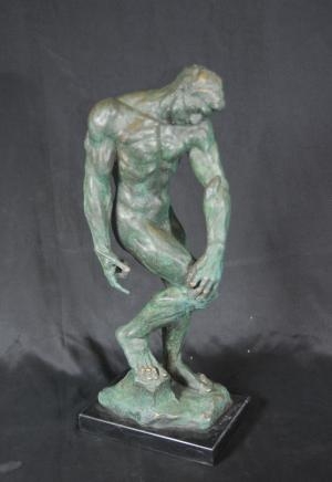 French Rodin Bronze Casting Age Statue