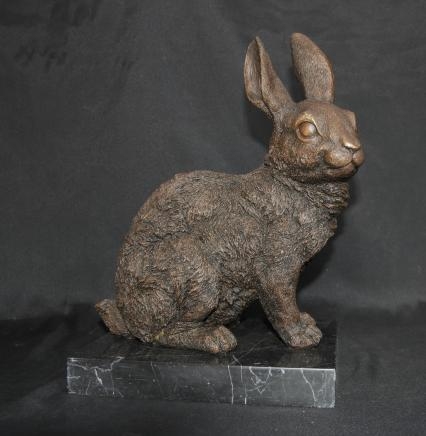 English Bronze Casting Rabbit Hare Animals