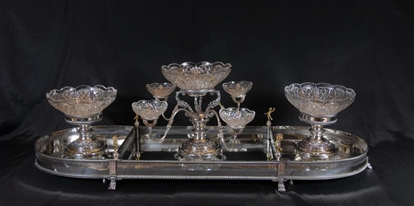 English Sheffield Silver Plate Centrepiece Bowl Dish Epergne