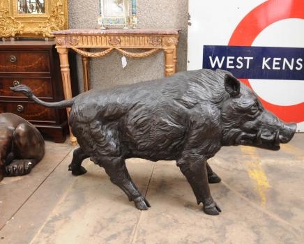 Lifesize Bronze Hog Boar Pig Celtic