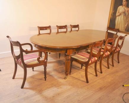 Victorian Table and Regency Chairs Dining Set