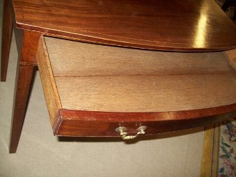 Antique George 111.Mahogany Bow Side Table.