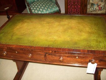 William 1V. Rosewood Writing Table.