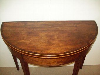 Antique George 111. Mahogany Card Table.