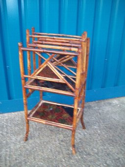 19th.Century Bamboo Magazine Stand.