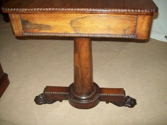 Antique William 1V. Rosewood Library Table.