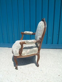 Antique 19th.Century French Walnut Armchair.