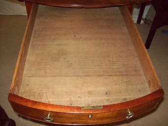 Antique George 111. Mahogany Oval Pembroke Table.