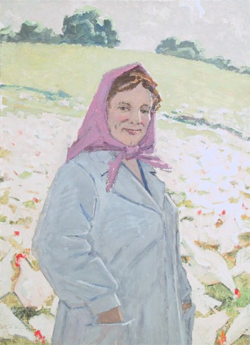 Maria at the Poultry Farm, 1964