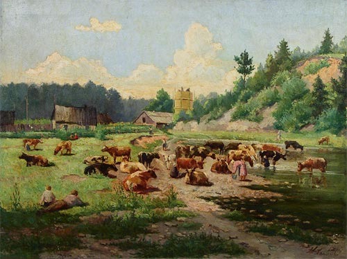 Summer Landscape with Cows, 1959