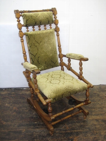 American Stained Beech Rocking Chair