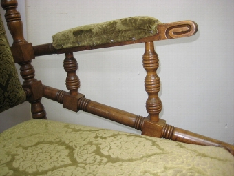 Antique American Stained Beech Rocking Chair