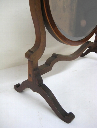 Antique George III Style Oval Toilet Mirror