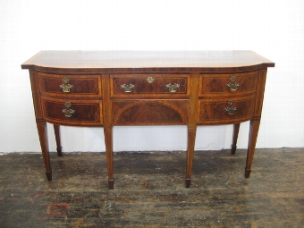 Antique George III Mahogany and Satinwood Sideboard