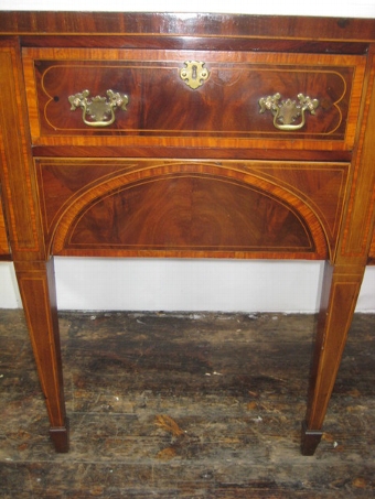 Antique George III Mahogany and Satinwood Sideboard