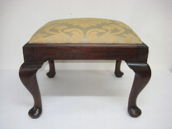 Antique Small Mahogany Stool