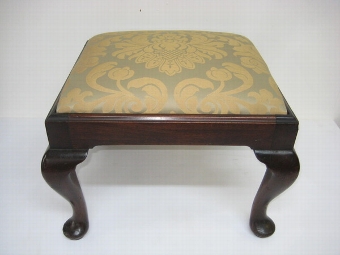 Antique Small Mahogany Stool