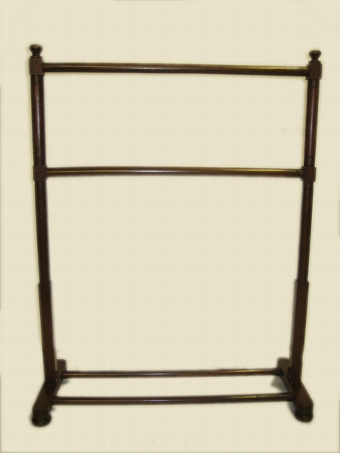 Antique Early Victorian Mahogany Towel Rail
