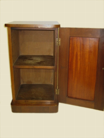 Antique Mid Victorian Figured Walnut Locker