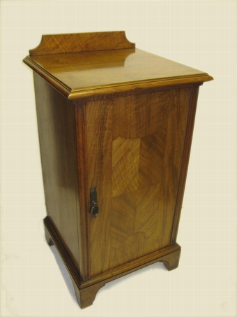 Edwardian Figured Walnut Locker