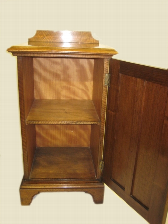 Antique Edwardian Figured Walnut Locker