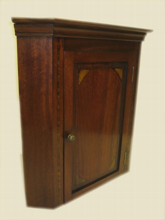 Small Mahogany Corner Cabinet
