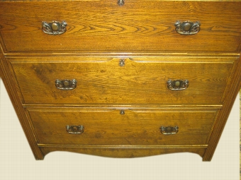 Antique Large Scottish Oak Chest of Drawers.