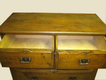 Antique Large Scottish Oak Chest of Drawers.