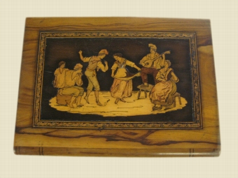 Antique Italian Marquetry Jewellery Box