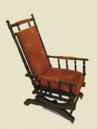 Antique Stained Beech Rocking Chair