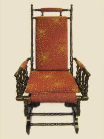 Antique Stained Beech Rocking Chair