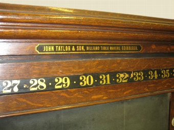 Antique Large Billiards Scoreboard