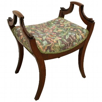 Regency Style Mahogany Stool