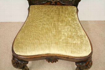 Antique George I Style Walnut Bergere Chair