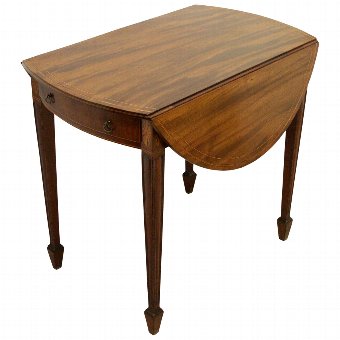 George III Mahogany Inlaid Pembroke Table