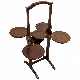 Monoplane Mahogany Cake Stand/Plate Stand