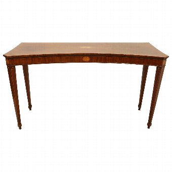 Scottish George III Concave Serving Table/Console Table