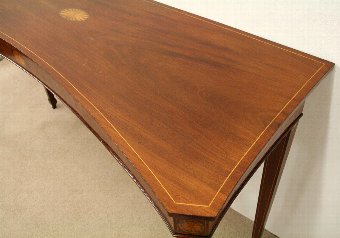 Antique Scottish George III Concave Serving Table/Console Table