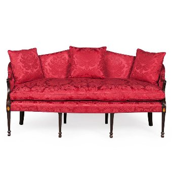 Hepplewhite Style Mahogany Sofa